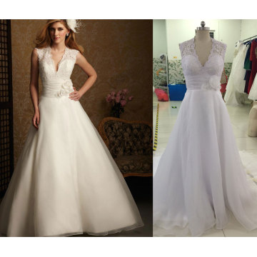 Jacket Lace Organza Wedding Dress